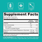Qunol Magnesium Glycinate Gummies,120mg of Magnesium Glycinate,High Absorption,Mixed Berry,90 Count (Pack of 2)