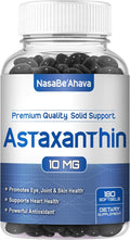 Astaxanthin Supplement for Men and Women | Antioxidant & Carotenoid Rich Astaxanthin 10mg From Haematococcus Pluvialis Microalgae for Eye & Skin Health Support (180 Day Supply) Packaging May Vary