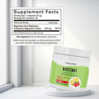 NaturalSlim MagicMag Magnesium Citrate Powder Drink for Relaxation, Stress, Constipation, Better Rest & Digestive Health, Magnesium Supplement for Women and Men, Raspberry Lemon 8oz