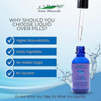 Eidon Ionic Minerals Liquid Silica & Zinc Drops, 2 Fl Oz, Immune Health, Skin Care, All-Natural Ingredients, No Artificial Colors or Preservatives