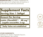 Solgar Lutein 40 mg, 30 Softgels (Pack of 3) - Supports Eye Health - Helps Filter Out Blue Light - Contains FloraGLO Lutein - Gluten Free, Dairy Free - 90 Total Servings