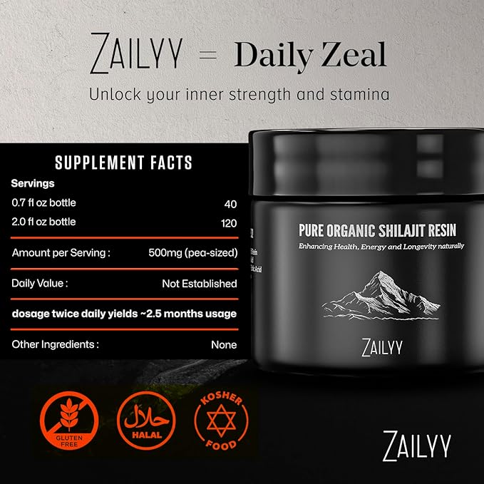 Pure Himalayan Shilajit Resin Supplement 80g | Organic Shilajit for Men & Women | Natural Energy Booster with Organic Fulvic Acid & 85+ Trace Minerals | Lab-Tested