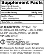 Earth's Splendor Essential Beets Supplement - Premium Beet Root Extract for Heart Health, Enhances Athletic Performance, 2-Month Supply, Vegan & Allergen-Free