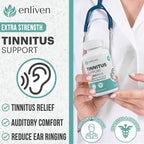 Tinnitus Relief Pills for Ear Ringing – Ear Tinnitus Relief for Ringing Ears with Flavonoids, B12 & Inositol – for Pain in Ears & Health Support – 180 Caplets – Daily Ear Ringing Relief Supplement