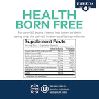 FREEDA B-Complex Capsules – Super Quints B-50 – B2 B3 (Niacinamide) B6 B12 + Biotin + Folic Acid + Choline & Inositol – Vegan – 250 Capsules