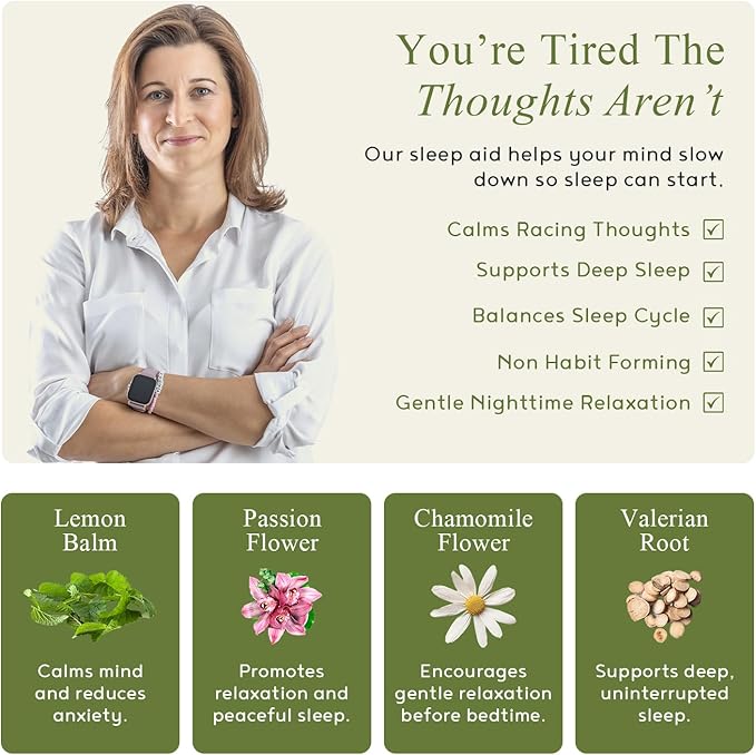 Sleep - Natural Sleep Aids for Adults with l theanine Supplement, Ashwagandha, Magnesium, Valerian Root, Melatonin - Non-Habit Forming Formula for Rejuvenating - 60 Capsules (Pack of 2)