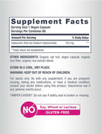 NeoCell Hyaluronic Acid Capsules | 60 Pills | 125 mg | Daily Hydration | Hair, Skin & Nails | Vegan Supplement