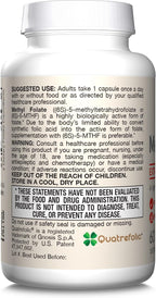 Jarrow Formulas Extra Strength Methyl Folate 400 mcg, Dietary Supplement for Cardiovascular and Neurologic Health Support, 60 Veggie Capsules, 60 Day Supply