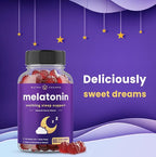 Melatonin Gummies for Kids & Adults | Natural Sleep Aid Drug-Free, Vegan Berry Flavor Kids Melatonin Gummy Supplement | 2.5mg, 5mg or 10mg Dose | Sleeping Pills Substitute (60 Count (Pack of 1))