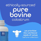 Zena Nutrition Pure Colostrum Capsules, 1500mg Supplement, Grass Fed Bovine Colostrum, Supports Immune and Digestive Health, Promotes Gut Health, Gluten Free, Fat Free, 1 Month Supply, 90 Capsules
