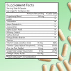 14-in-1 Advanced Eye Vitamin Supplement with Lutein, Zeaxanthin, Bilberry Extract & Zinc for Adults - Supports Vision, Macula & Blue Light Protection - 60 Capsules (01)
