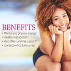 Garden of Life B12 30 Capsules 1000mcg Methylcobalamin Plus Zinc 30mg High Potency Raw Zinc Vitamin C Multimineral