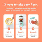 Daily Fix Organic Soluble Fiber Supplement for Digestive Gut Health, Gluten Free Vegan Soluble Prebiotic Powder, One Month Supply