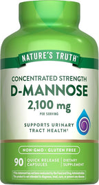 Nature's Truth D-Mannose Pills | 2100mg | 90 Capsules | Non-GMO & Gluten Free Supplement