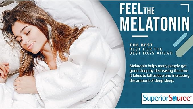 Superior Source Melatonin 3 mg, Quick Dissolve MicroLingual Tablets, 60 Ct, with Chamomile, Natural Sleep Support, Melatonin, for Adults, Non-GMO, Pack of 2