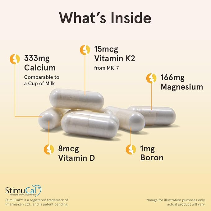 Jarrow Formulas BoneUp for Bone Density - Vitamin D3 and K2, Calcium Support, 120 Capsules, Provides Skeletal Nutrition, Up to 20 Days Supply