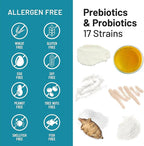 NatureWise Probiotics 60 Billion CFU - 17 Strains + Organic Prebiotics - Immune, Digestive & Gut Health Support for Women & Men - Vegetarian, Gluten-Free, Non-GMO - 60 Capsules[2-Month Supply]