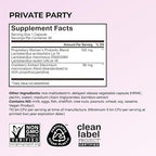 HUM Private Party Vaginal Probiotics for Women, pH Balance and Urinary Tract Support Vaginal Probiotic Supplement with Cranberry & Lactobacillus Blend, Women's Health Cranberry Pills, 30 Capsules