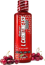 iSatori L-Carnitine LS3 3000, Liquid L-Carnitine with Acetyl L-Carnitine, L-Carnitine L-Tartrate, Stimulant Free Pre Workout, Low Calorie, No Sugar, Gluten, Keto-Friendly, Sour Cherry (32 Servings)