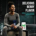 Vega Premium Protein + Supergreens, Berry – 20g Vegan Protein, Dairy & Gluten Free, 20.8 oz (21 Servings)