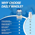 Magnesium Glycinate 8in1 Complex Supplement 1000mg - Magnesium Glycinate, Citrate, Malate, Taurate, Chelated for Health and High Absorption | Third Party Tested, Gluten Free, Non-GMO - Easy to Swallow