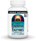 Source Naturals Essential Enzymes 500mg Bio-Aligned Multiple Supplement Herbal Defense for Digestion, Gas & Constipation Relief - Strong Immune System Support* - 120 Capsules