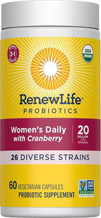 Renew Life Women's Daily Probiotic + Prebiotics, 60 CT