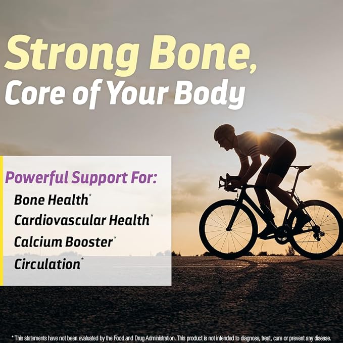 Natural Vitamin K2 MK4 & MK7 | 600 Mcg High Potency Dual Action for Bone Strength & Heart Health - Made in USA Backed by 30+ Years - Kosher & cGMP Certified, Non-GMO - 3 Month Supply