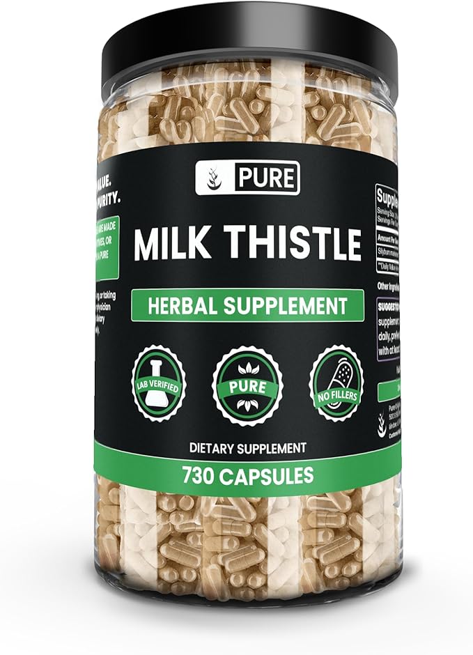 Pure Original Ingredients Milk Thistle (730 Capsules) No Magnesium Or Rice Fillers, Always Pure, Lab Verified