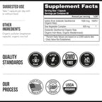 Organic Iodine Supplement – 1,500 mcg Iodine, Max Strength - from Sea Vegetable Complex, Whole Food & Raw Form – Contains Purest Icelandic Sea Kelp, Irish Moss & Bladderwrack (1500 mcg)