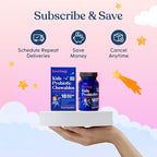 LOVEBUG Probiotics for Kids – Probiotic Chewables with Prebiotic Fiber for Age 4+,Daily Children's Gut Health & Digestive Support Supplement, Sugar-Free Berry Flavor, 30 Count