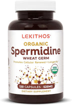 Organic Spermidine Capsules | Organic Wheat Germ Extract | Promotes Cell Renewal, Better Aging | Thiamine, Zinc, Manganese | 1050mg Per Serving | USDA Organic, Vegan, Non-GMO | 120 Capsules