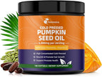 Pumpkin Seed Oil Capsules with Saw Palmetto, High Concentrated Pumpkin Seed Oil Supplement for Hair Growth, Urinary, Bladder & Prostate Health, Cold Pressed, Vegan, Non-GMO, 180 Softgels