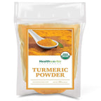 Healthworks Superfoods Turmeric Powder Organic - 2 Packs 16 Oz - Ground Raw Organic, Curcumin, Keto, Paleo, Vegan and Non-GMO