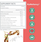 KoNefancy TUDCA Liver Supplements 1000 mg-Bile Salts for Liver Detox-Milk Thistle Herbal Blend with Fulvic and Humic Acid for Liver,Digestive Health,120 Vegan Capsules