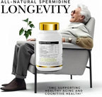 100% Natural Super Spermidine Supplements for Women and Men | 4X Ingredients to Supercharge Your Cellular Health and Hair Growth | Anti Aging Supplement Box