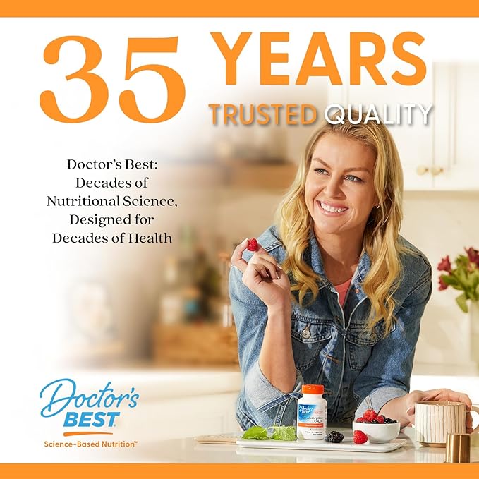 Doctor's Best Natural Vitamin K2 MK7 Supplement for Men & Women - Bone Health Support, 45 mcg Vitamin K-2 MK-7 Capsules with MenaQ7, Calcium Support, Non GMO, Vegan - 60 Veg Caps