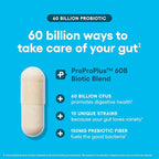 Physician's CHOICE Probiotics 60 Billion CFU - 10 Strains + Organic Prebiotics - Immune, Digestive & Gut Health - Supports Occasional Constipation, Diarrhea, Gas & Bloating - for Women & Men - 60ct