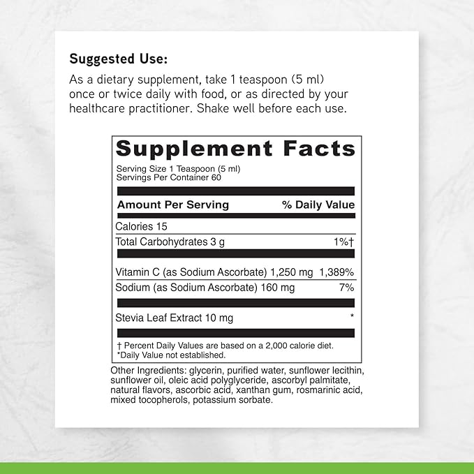DAVINCI Labs Liposomal C - Collagen Production, Oxidative Stress & Immune Health Support - Liposomal Delivery System - Gluten Free, Vegetarian - 10.15 oz (60 Servings)