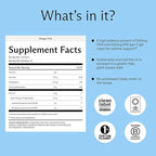 Needed. Prenatal Omega-3 - High Potency Dose of Sustainably Sourced Fish Oil, 1000mg DHA, 1000mg EPA, Encased in a Gelatin-Free, Plant-Based Softgel Shell