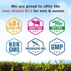 Innate Vitality Vitamin B12 2500mcg, Sublingual Methylcobalamin, Extra Strength for Energy Metabolism, Mental Clarity, Nervous System Health, Peach Flavor, Zero Sugar, 90 Fast Dissolve Tablets