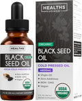 USDA Organic Black Seed Oil Liquid (4 fl oz) Premium Cold-Pressed Nigella Sativa Producing Pure Black Cumin Seed Oil - Antioxidant Supplement - Vegan, Gluten-Free, & Non-GMO (No Pills or Capsules)