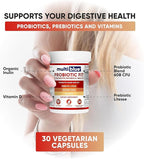 MultiBlue Probiotic Fit – Supports Natural GLP-1 & Appetite Control for Women & Men, Bifidobacterium B-420, Digestive & Gut Health, 10 Probiotic Strains, 60 Billion CFU, Prebiotic + Vitamin D3, 60ct