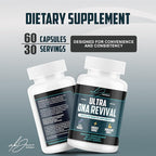 NAD+ Support Supplement | Ultra DNA Revival Formula | Cellular Energy & Wellness Support | Premium NMN + Resveratrol Blend | Vegan Capsules | 60 Count