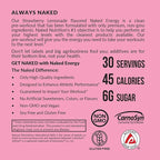 NAKED Strawberry Lemonade Energy - Clean Pre Workout Supplement for Men and Women, NSF Certified, Vegan Friendly, No Added Sweeteners, Colors Or Flavors - 30 Servings