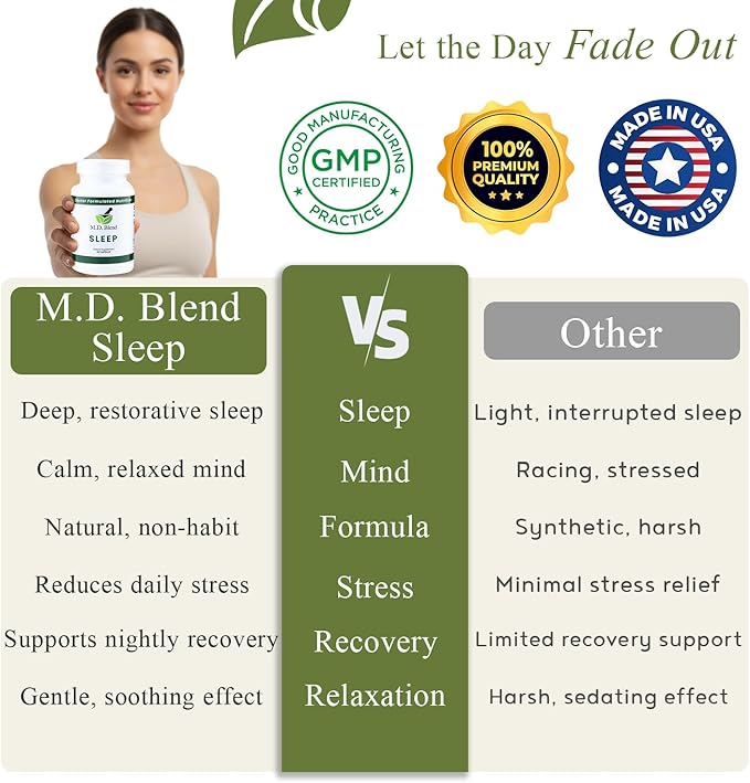 Sleep - Natural Sleep Aids for Adults with l theanine Supplement, Ashwagandha, Magnesium, Valerian Root, Melatonin - Non-Habit Forming Formula for Rejuvenating - 60 Capsules (Pack of 2)