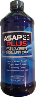 American Biotech Labs - ASAP 22 Plus Silver Solution - Immune System Support, 22 ppm Silver Solution Dietary Supplement - (16 oz)