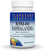Planetary Herbals KSM-66 Ashwagandha Root Extract - 600 mg - 60 Vegetarian Capsules