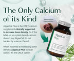 ALGAECAL Bone Builder Pack - Plant Based Calcium Supplement & Strontium - Organic Calcium 750mg with Vitamin D3 1600 IU, Vitamin K2, Magnesium, 16 Nutrients for Bone Health & Density (3-Month Supply)