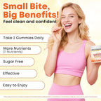 Sugar Free Feminine Balance Gummies for Women - Pineapple Gummies for Women PH Balance, Healthy Odor, Yeast Balance & Flora - Vegetarian Friendly - 60 Count